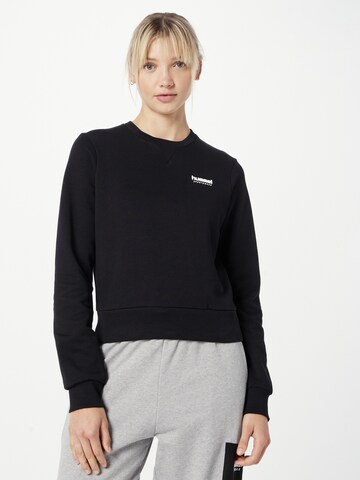 HummelSportska sweater majica 'Shai' - crna boja: prednji dio