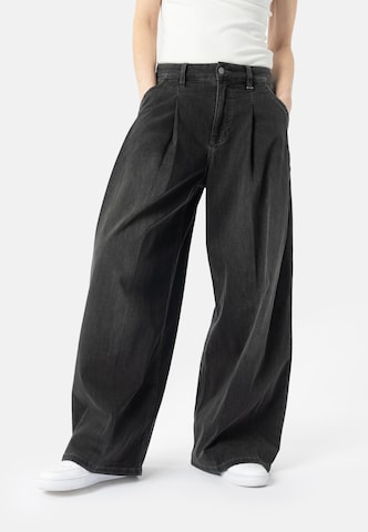 Wide Leg Jean à pince 'Kana' Elias Rumelis en noir