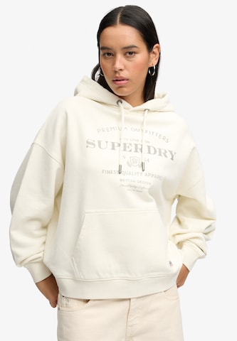 Sweat-shirt 'Luxe Casual' Superdry & Co en beige : devant