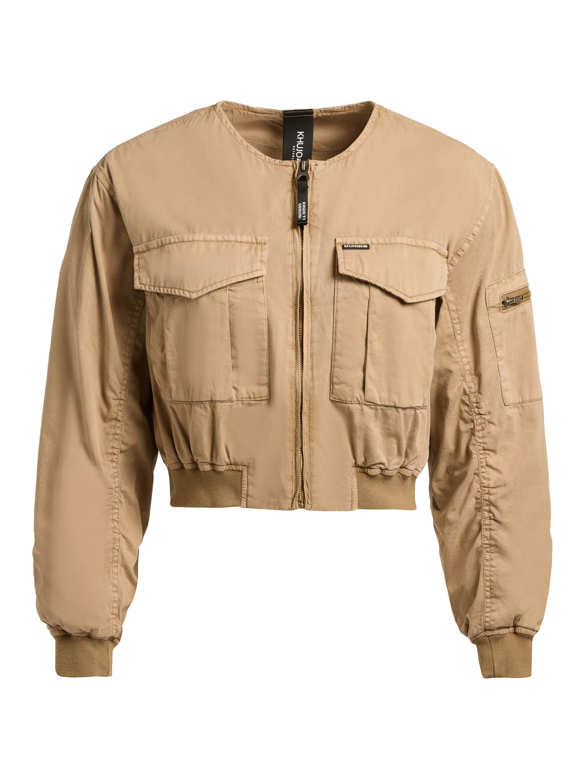 Veste mi-saison khujo en beige : devant