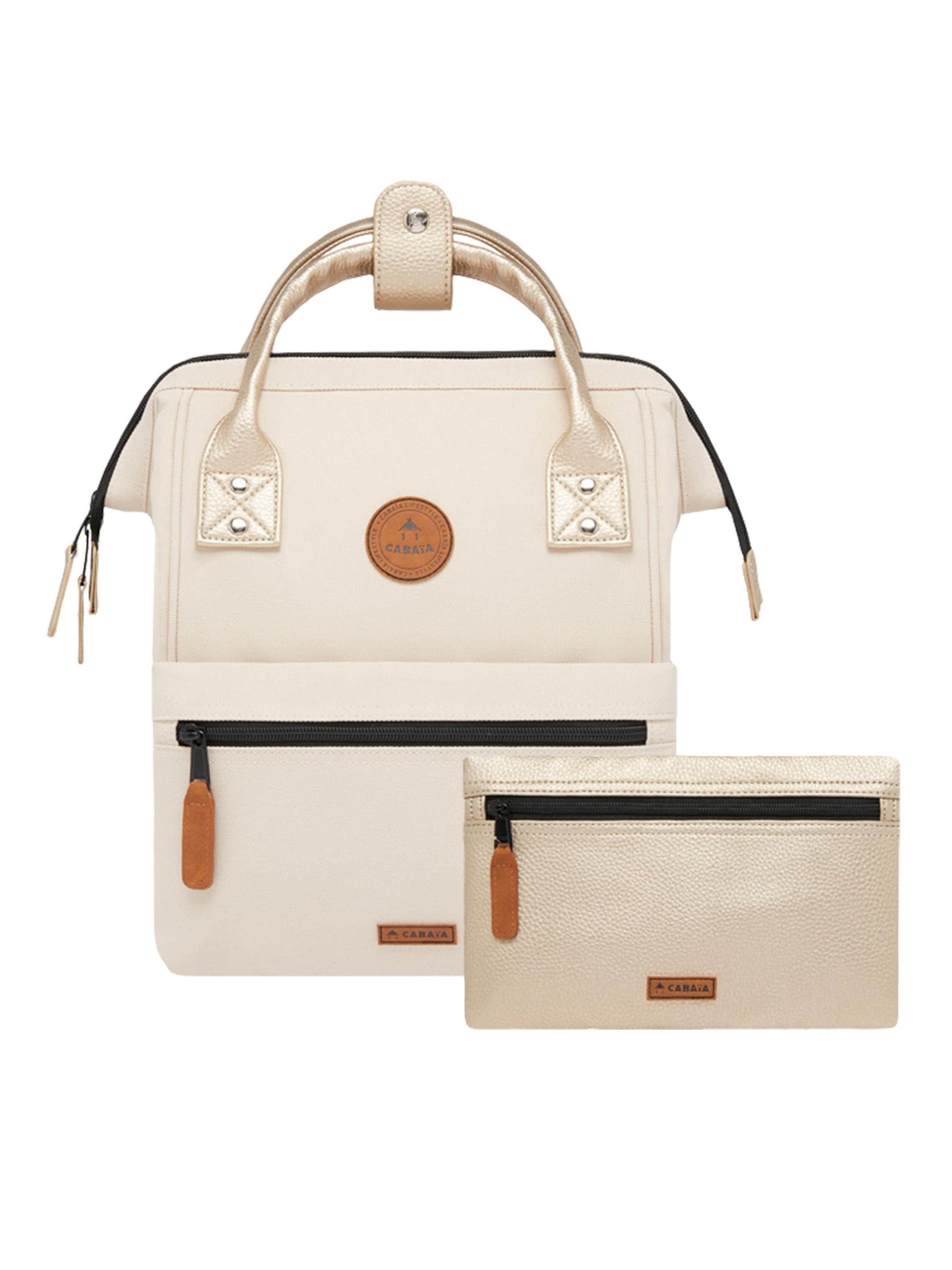 Cabaia Backpack 'Adventurer' in Beige: front
