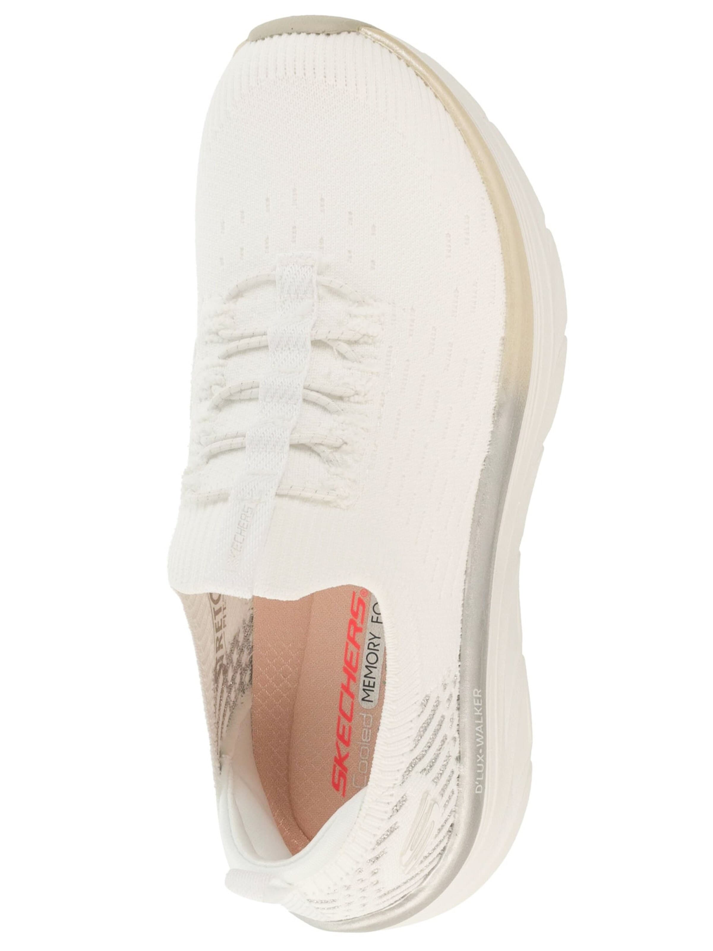 SKECHERS Sneaker low 'Skechers D'Lux Walker Let It Glow'‌‌‌‌‌‌ in Weiß