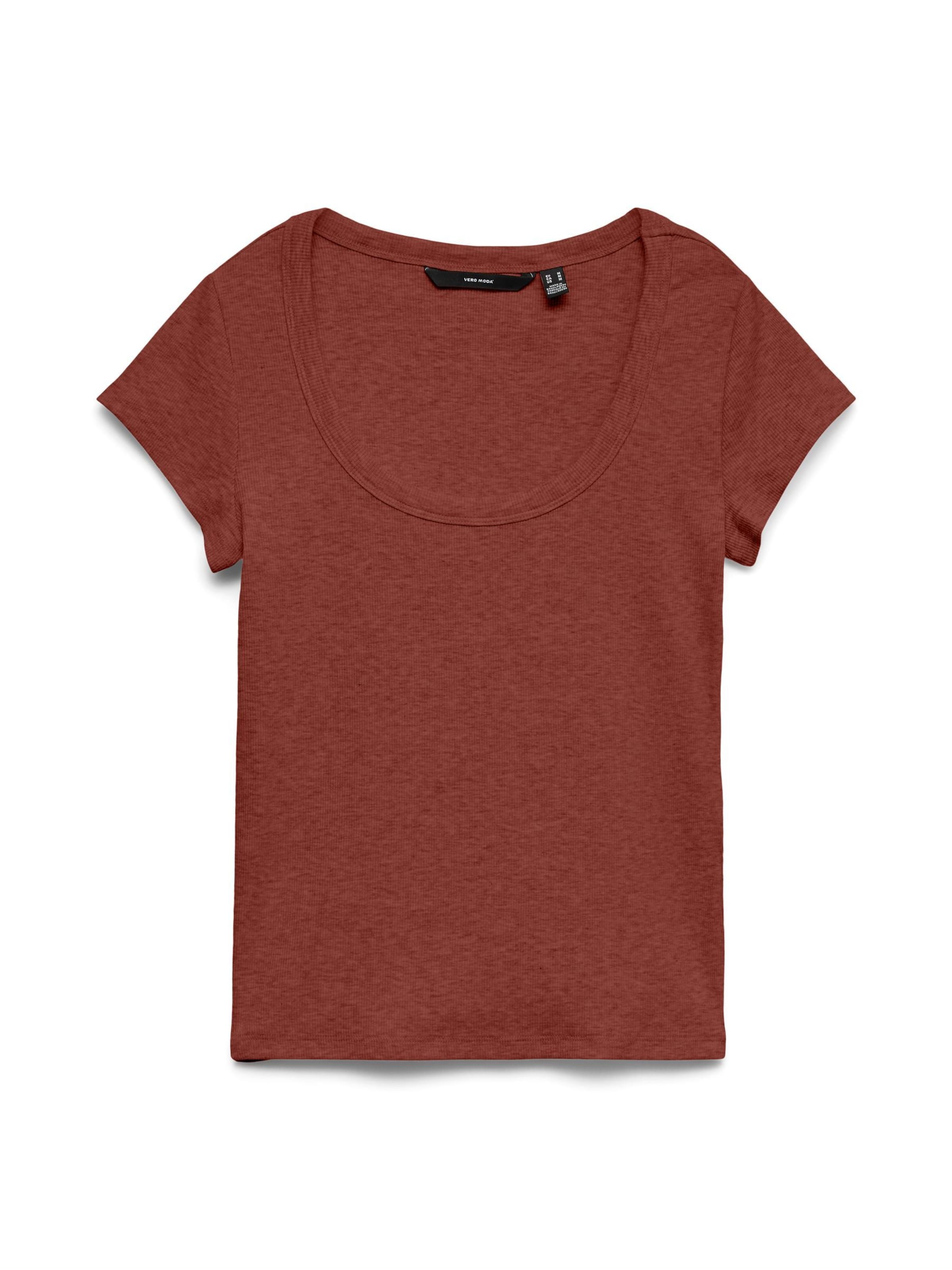 VERO MODA Футболка 'VMChloe' в Коричневый: спереди