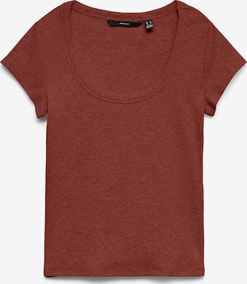VERO MODA Футболка 'VMChloe' в Коричневый: спереди