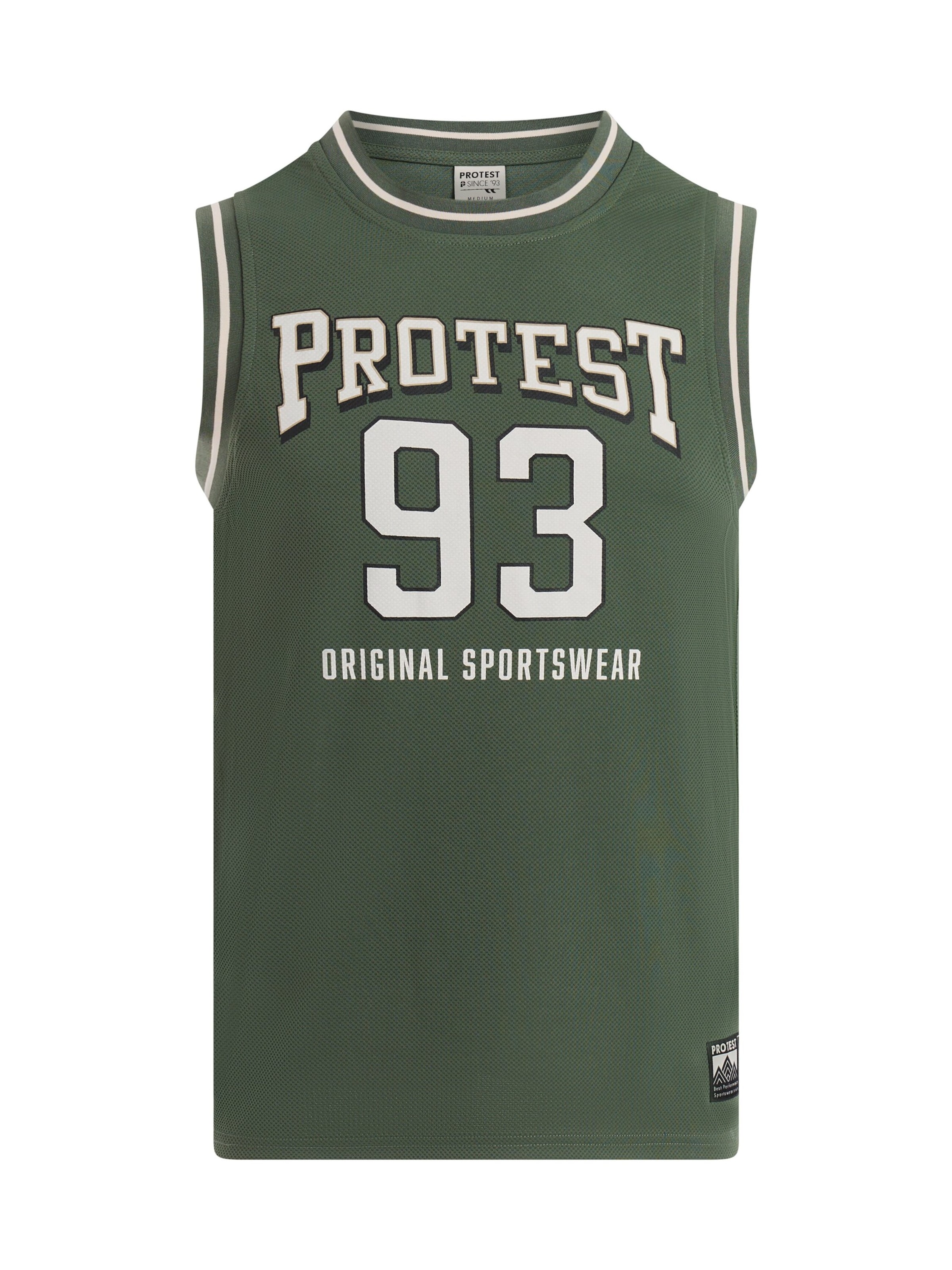 PROTEST Shirt 'PRTEspen'‌‌‌ in Grün: Vorderseite