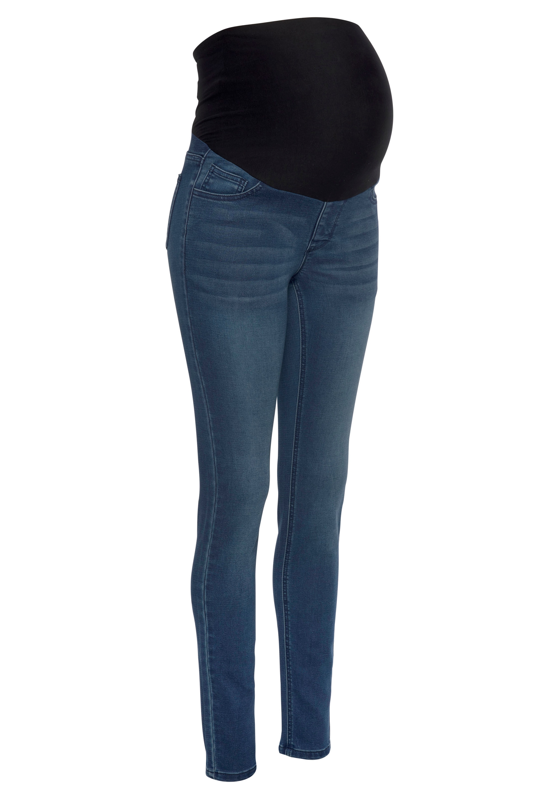 Neun Monate Skinny Jeans in Blue: front