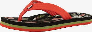 REEF Beach & Pool Shoes 'Kids Ahi' in Red: front