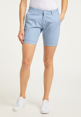 DreiMaster Maritim Slimfit Broek in Blauw: voorkant