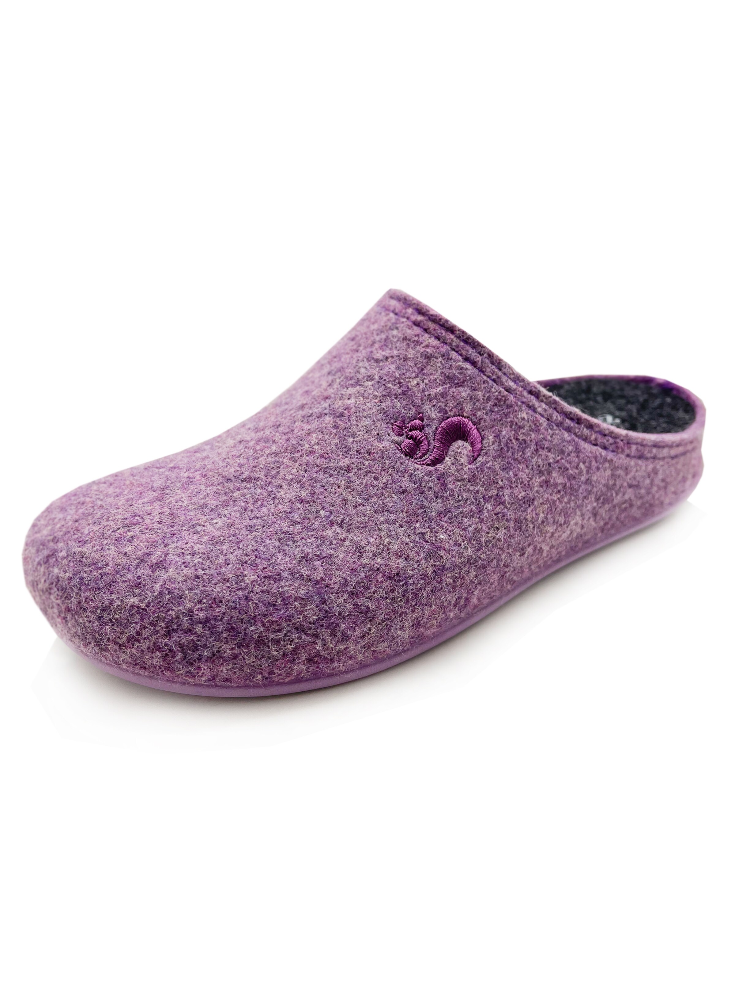 thies Hausschuh 'thies 1856 ® Recycled PET Slipper'‌ in Lila: Vorderseite