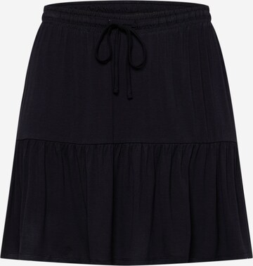 PIECES Curve Skirt 'OMERA' in Black: front
