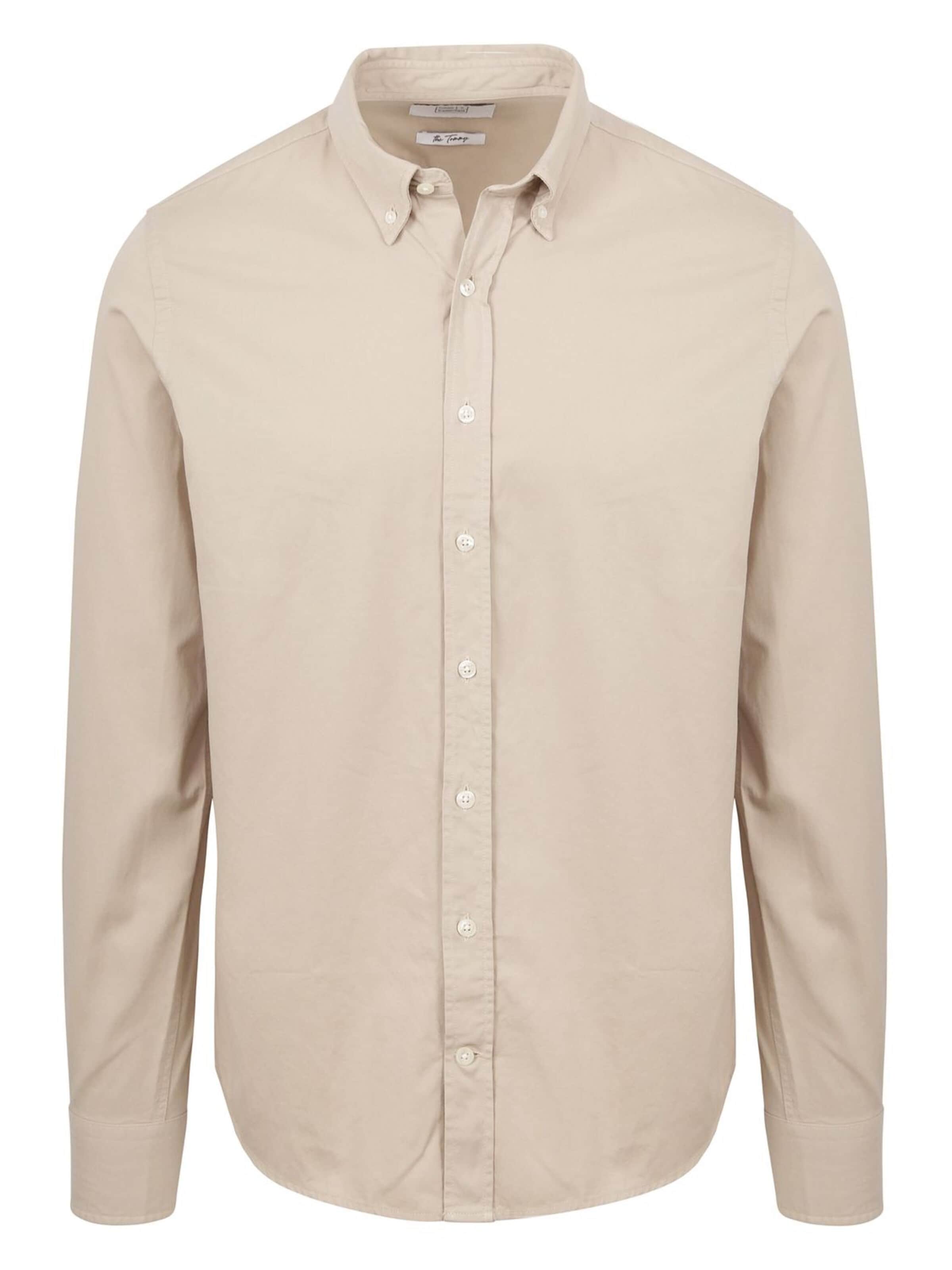 KING Essentials Button Up Shirt 'The Tommy' in Beige: front