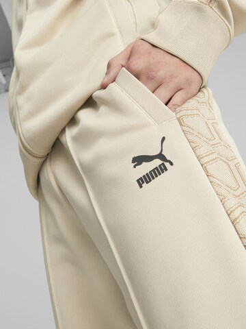 PUMA - regular Pantalón 'T7 Trend 7Etter' en beige