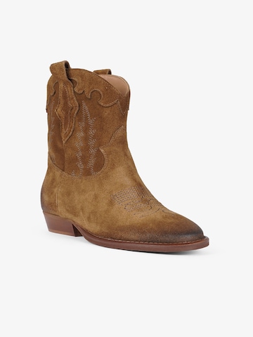 GISEL MOIRE - Botas pelo tornozelo em castanho