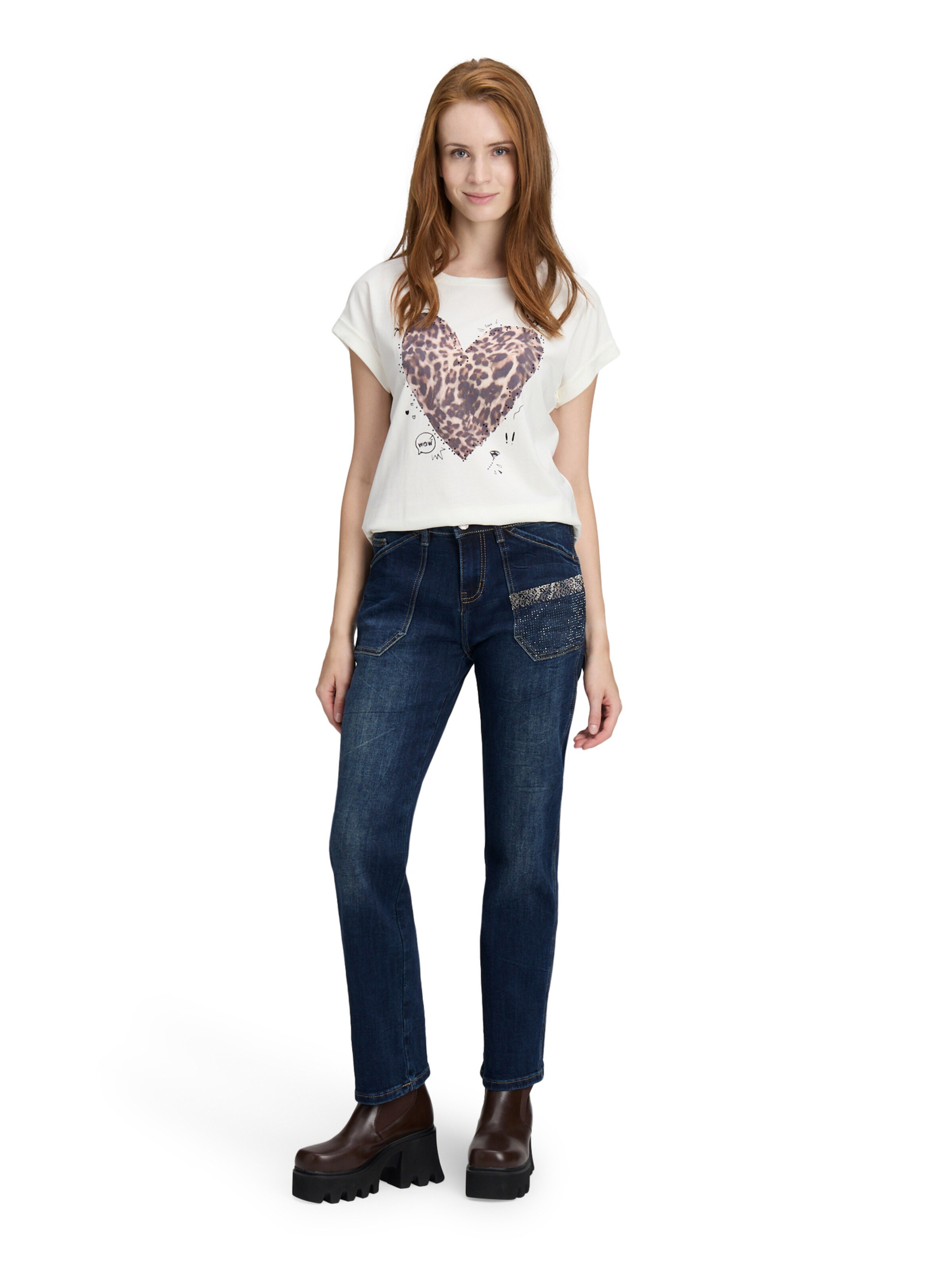 Coupe slim Jean Cartoon en bleu