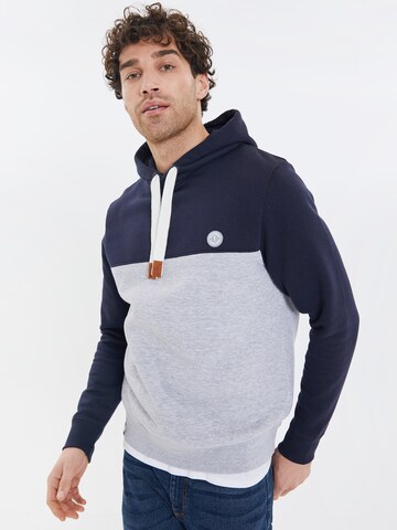 Sweat-shirt 'Marcella' Threadbare en bleu : devant