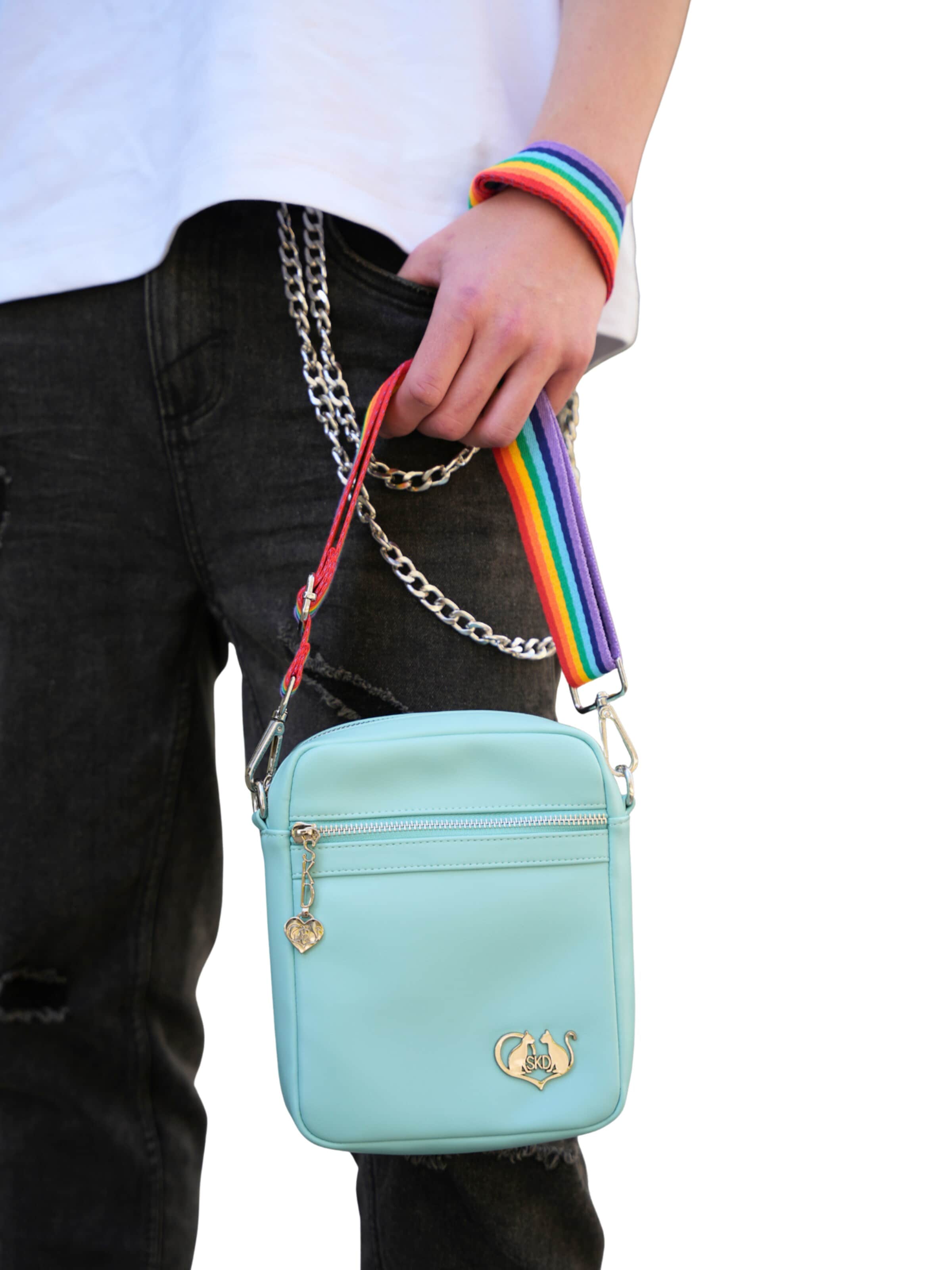 SKD Fashion Revolution Olkalaukku 'SKD Carrying Pride Forward' värissä sininen