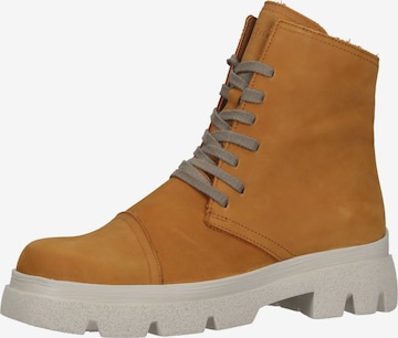 THINK! Lace-Up Ankle Boots in Yellow: front