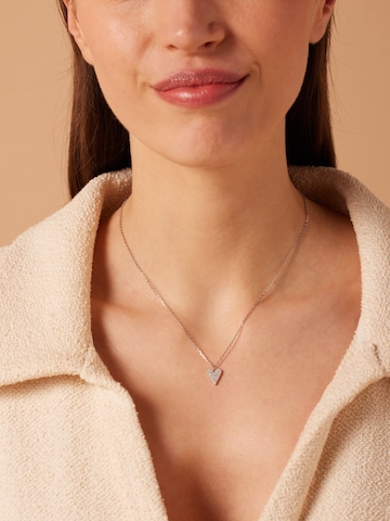 Chaîne 'Modernes Basic' Lucardi en argent : devant