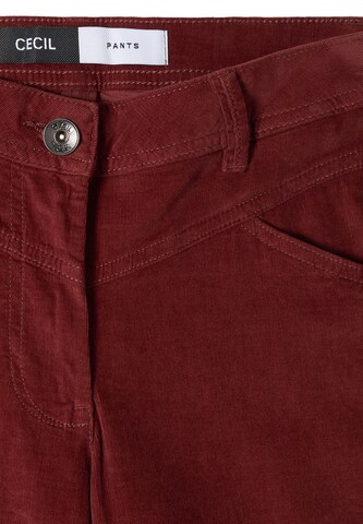 CECIL Slim fit Pants in Red