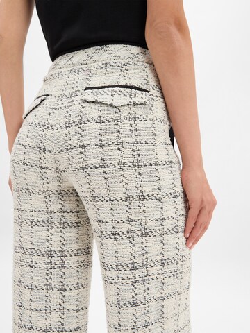 Marc Cain Regular Pleat-front trousers ' Wukari ' in Beige