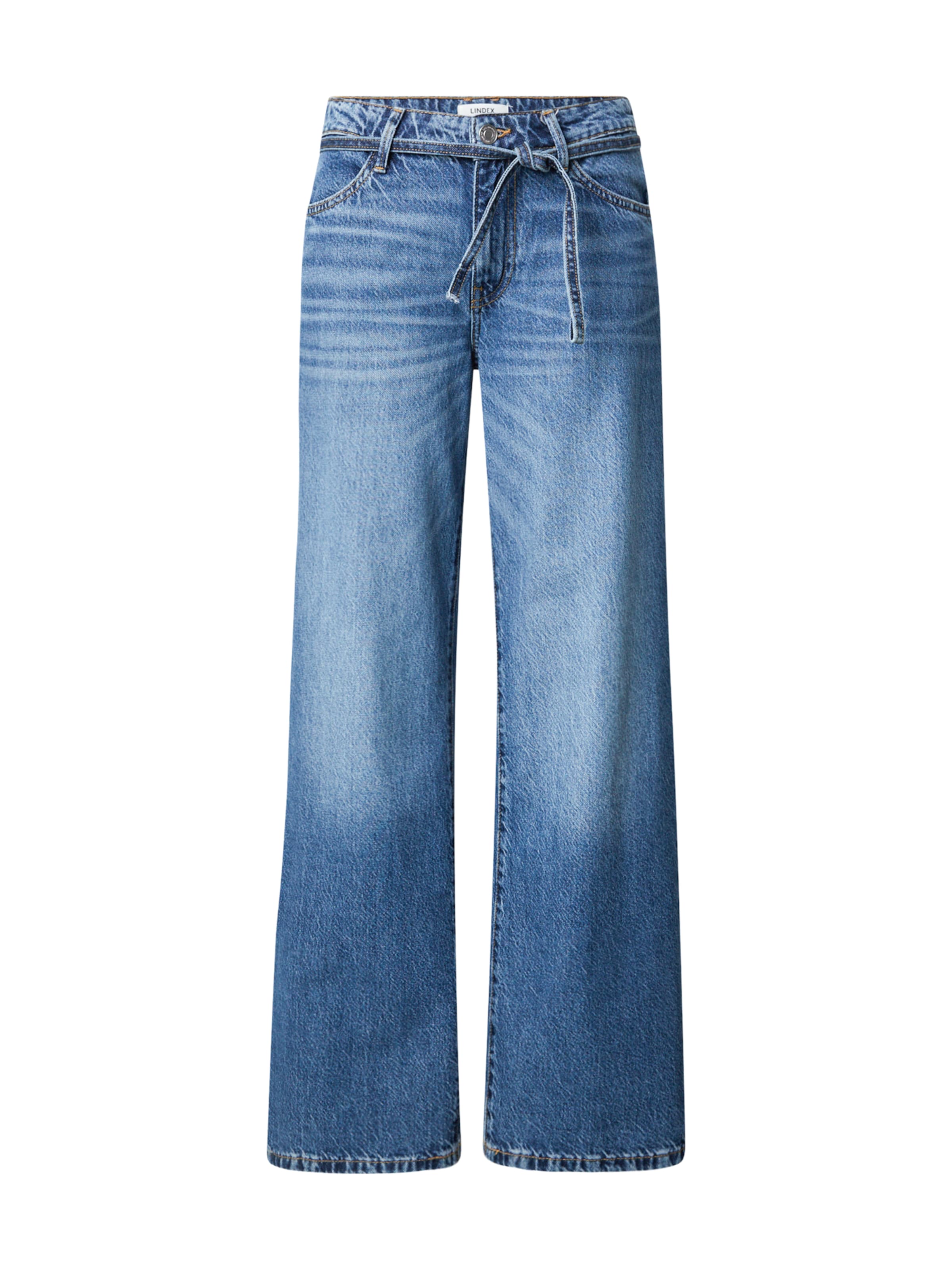 Lindex Wide Leg Jeans 'Johanna' in Blau: Vorderseite