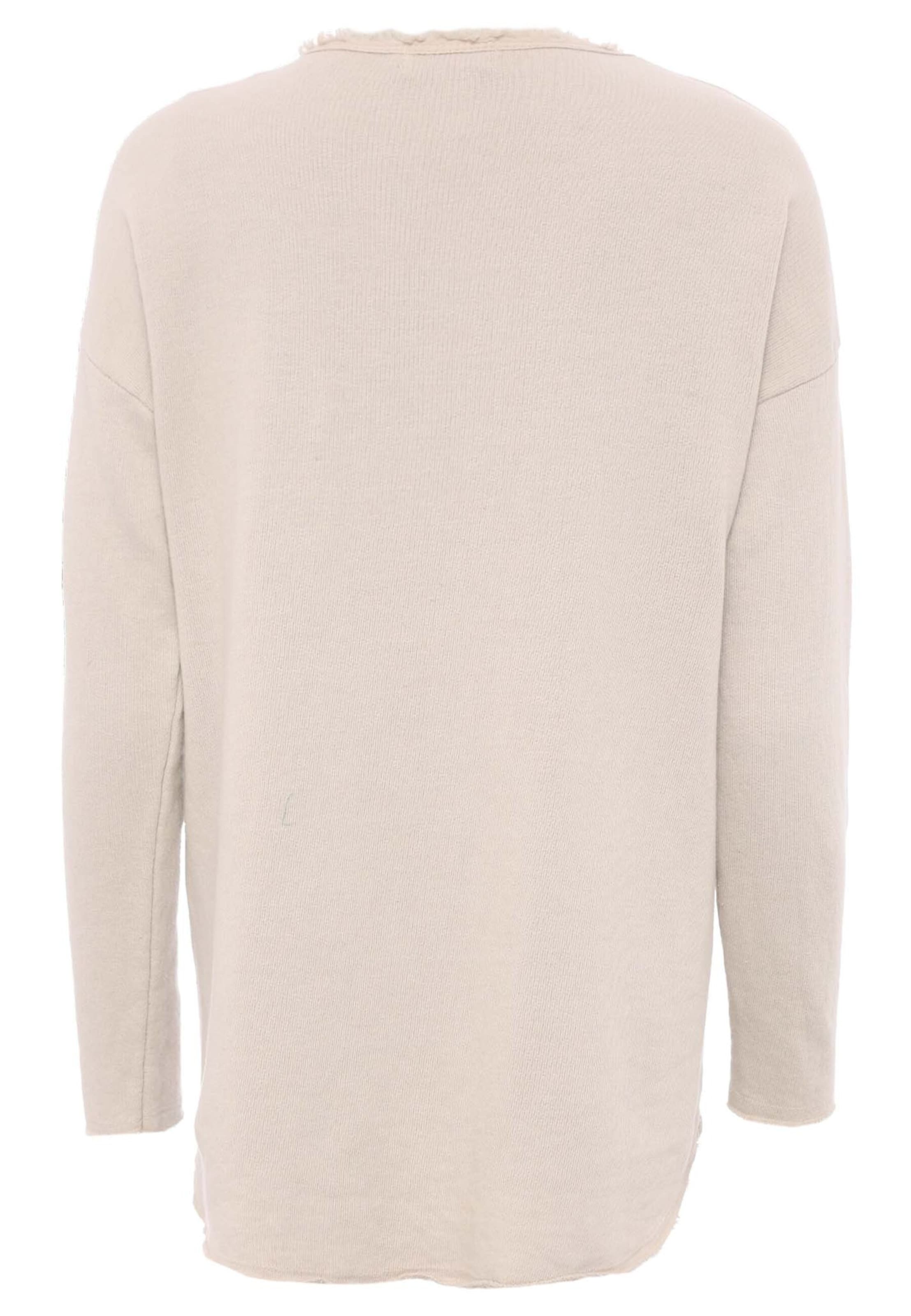 Sweat-shirt Zwillingsherz en beige : derrière