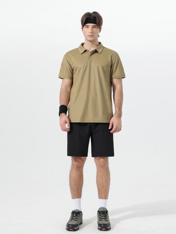 YOUTHUP Performance Shirt 'Gradschnitt' in Brown