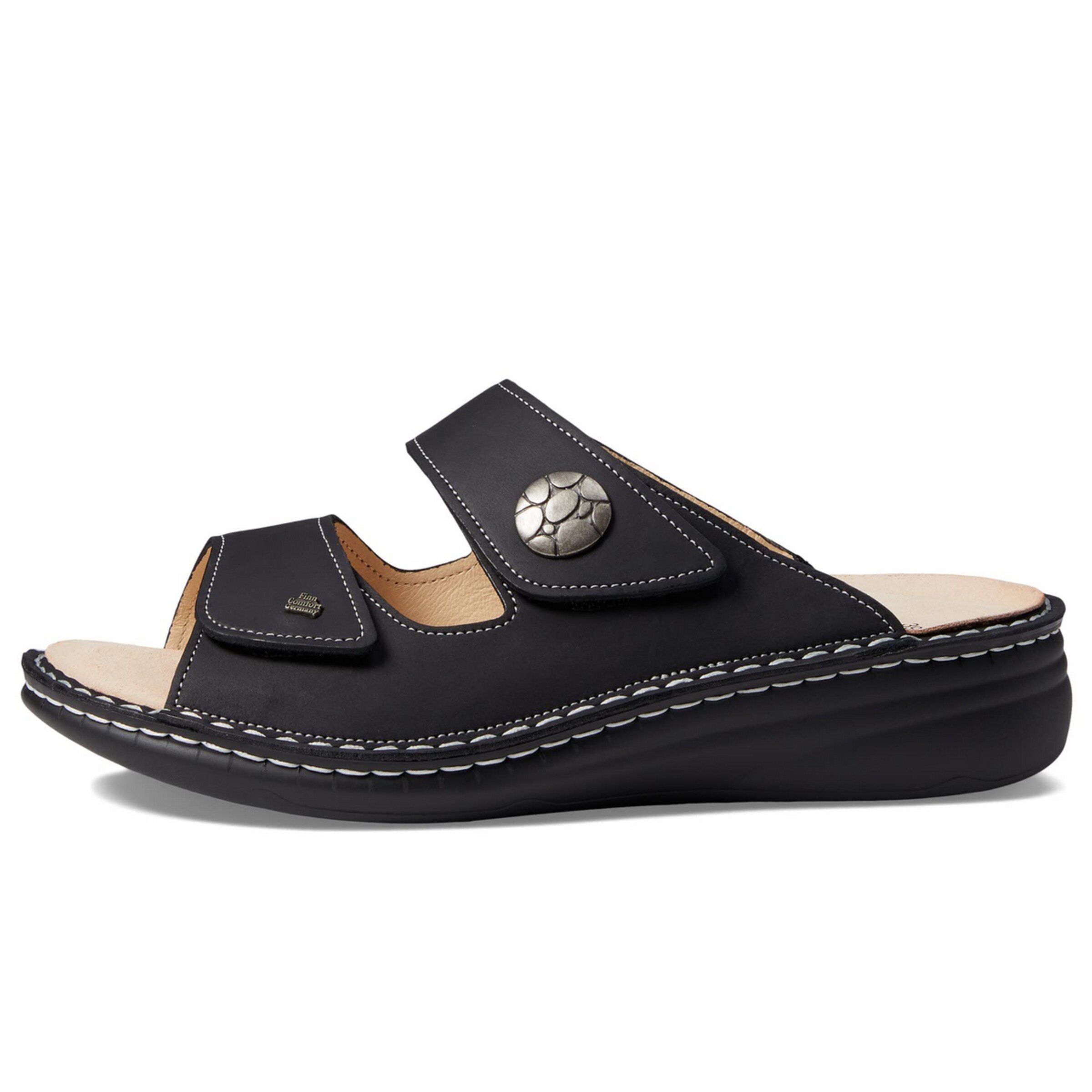 Finn Comfort Muiltjes 'Moorea' in Zwart: voorkant