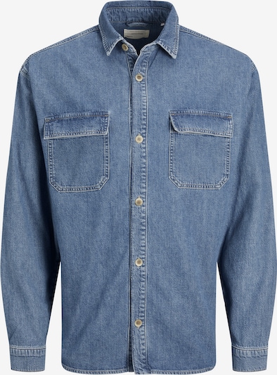 JACK & JONES Button Up Shirt 'Axel' in Blue denim, Item view