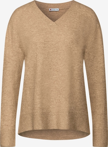 STREET ONE Sweater in Beige: front