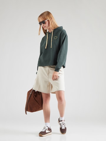 PIECES Sweatshirt 'PCCHILLI' in Green