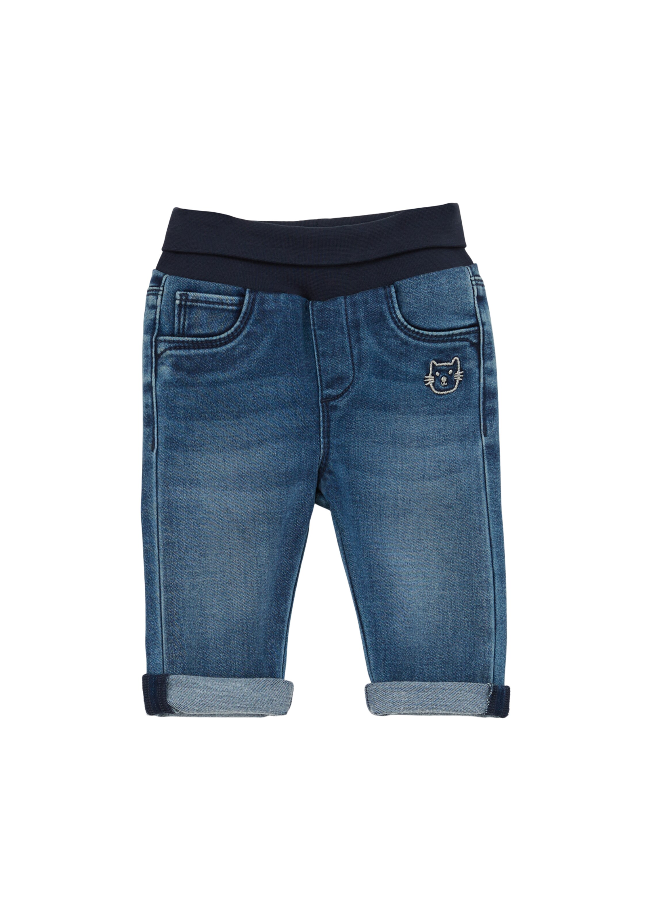 s.Oliver Tapered Jeans in Blauw: voorkant