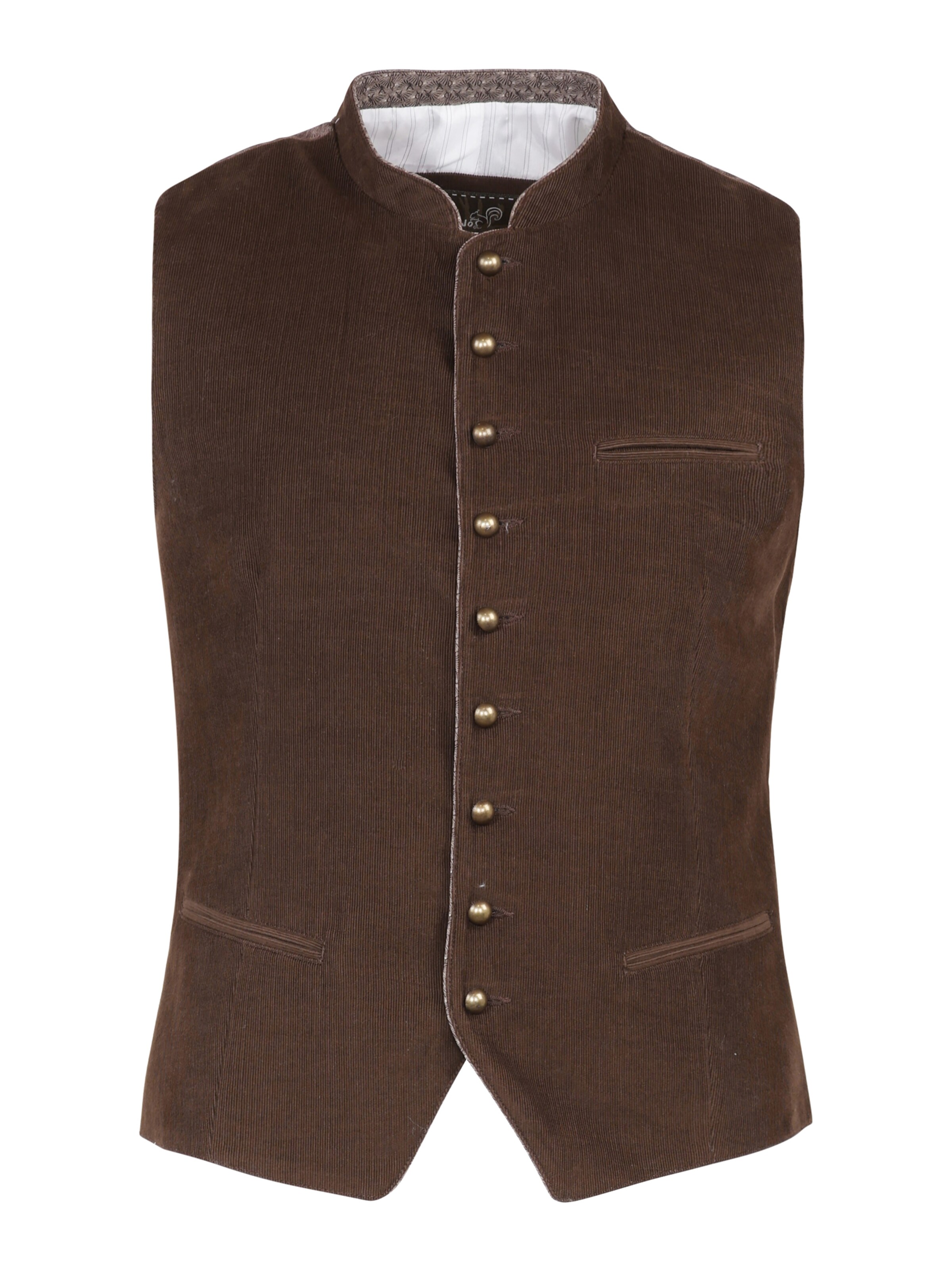 MARJO Bayerisk vest 'Oberroth' i brun: forside