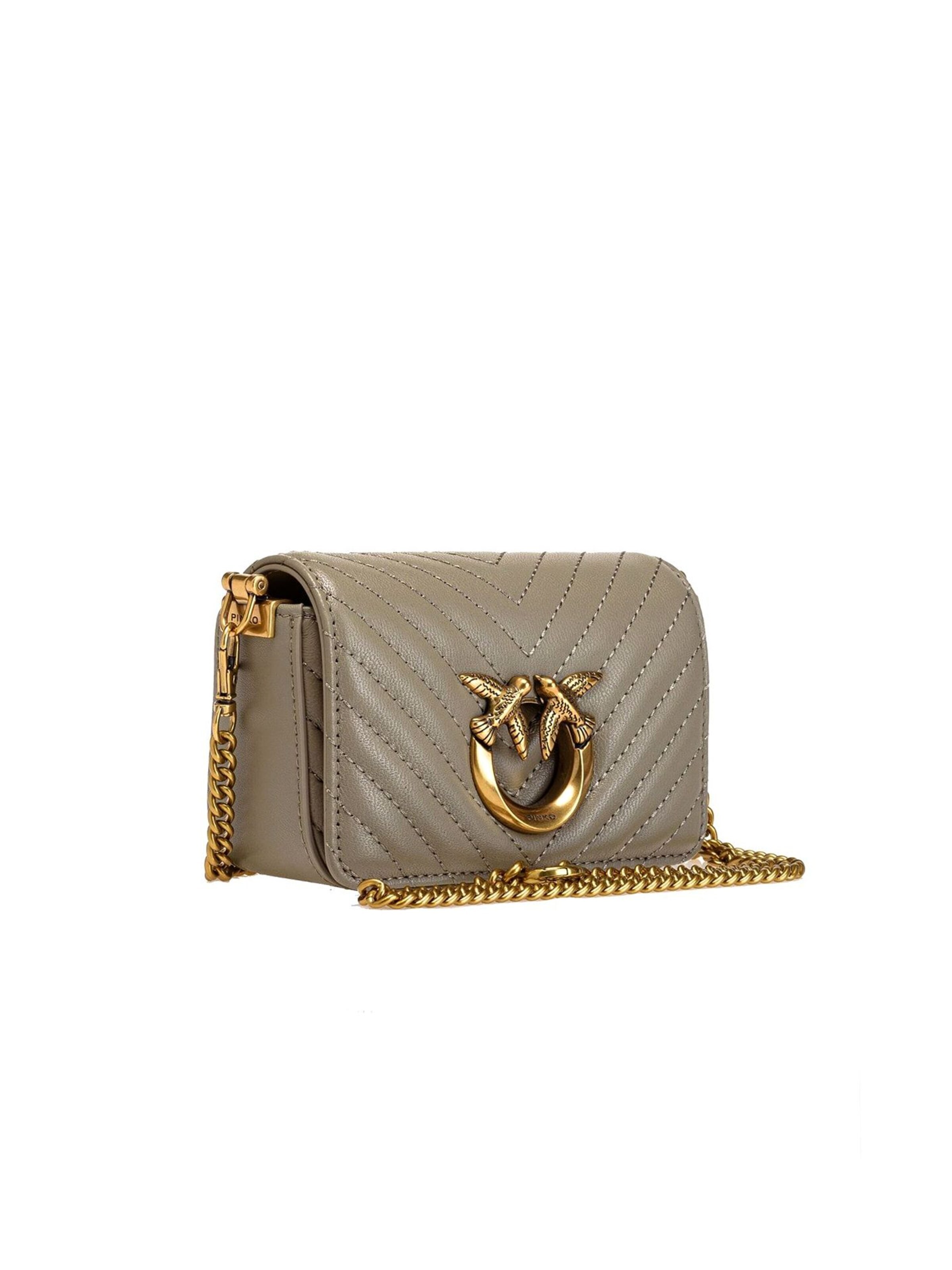 PINKO Schoudertas 'Pinko Crossbody Bag Black' in Grijs