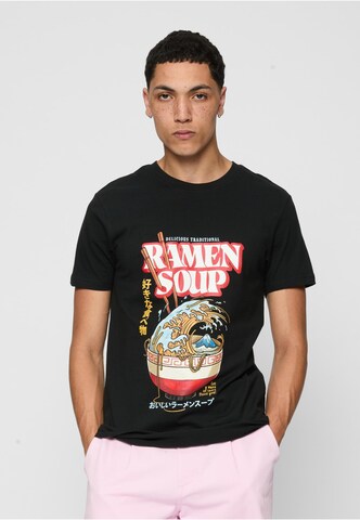 Maglietta 'Ramen Soup' di Mister Tee in nero: frontale