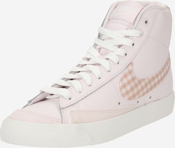 Nike SportswearVisoke tenisice 'BLAZER MID 86' - roza boja: prednji dio