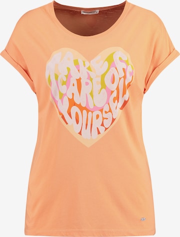 Key Largo - Camiseta 'WT CAREFUL' en naranja: frente