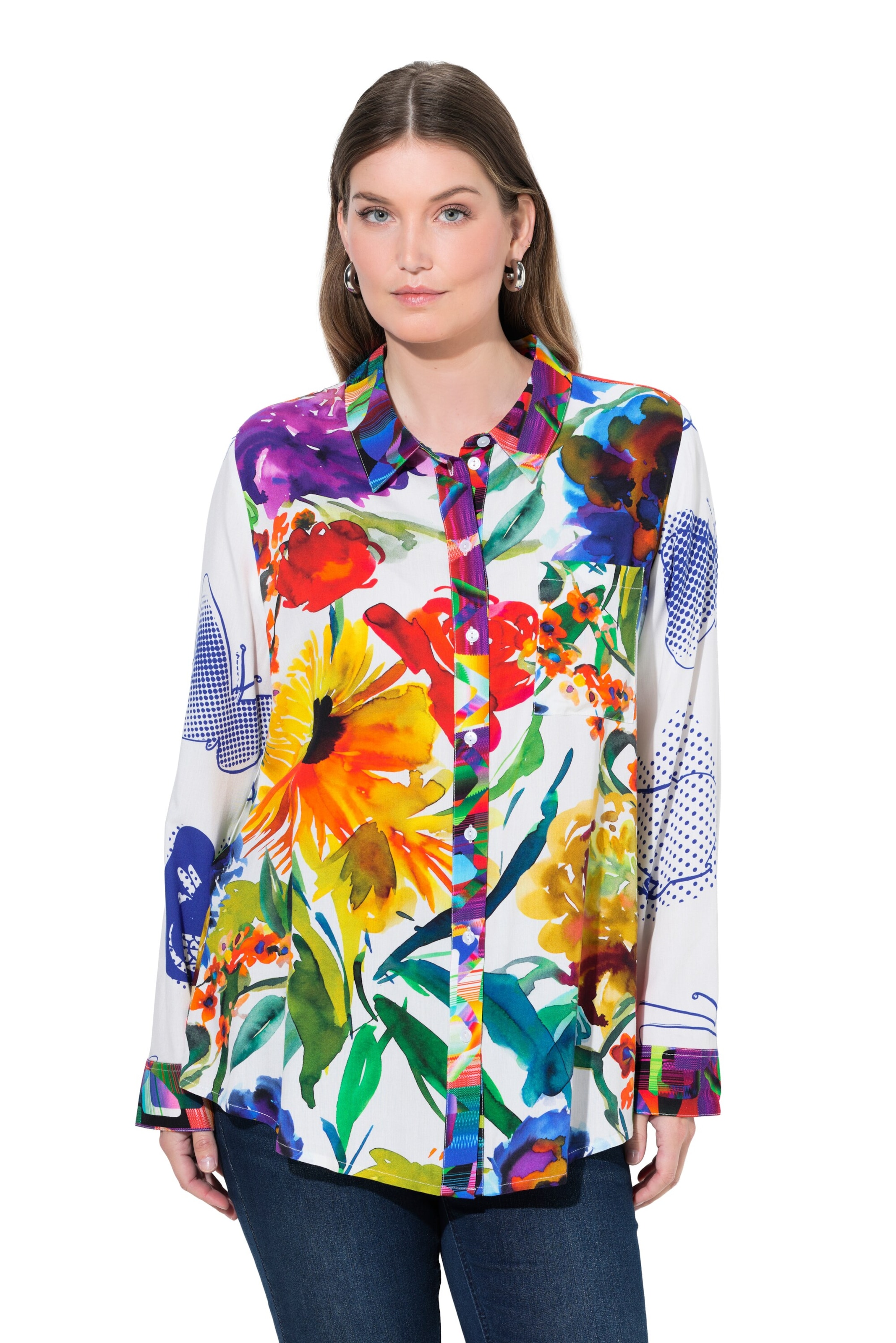 Ulla Popken Blouse in Mixed colors: front