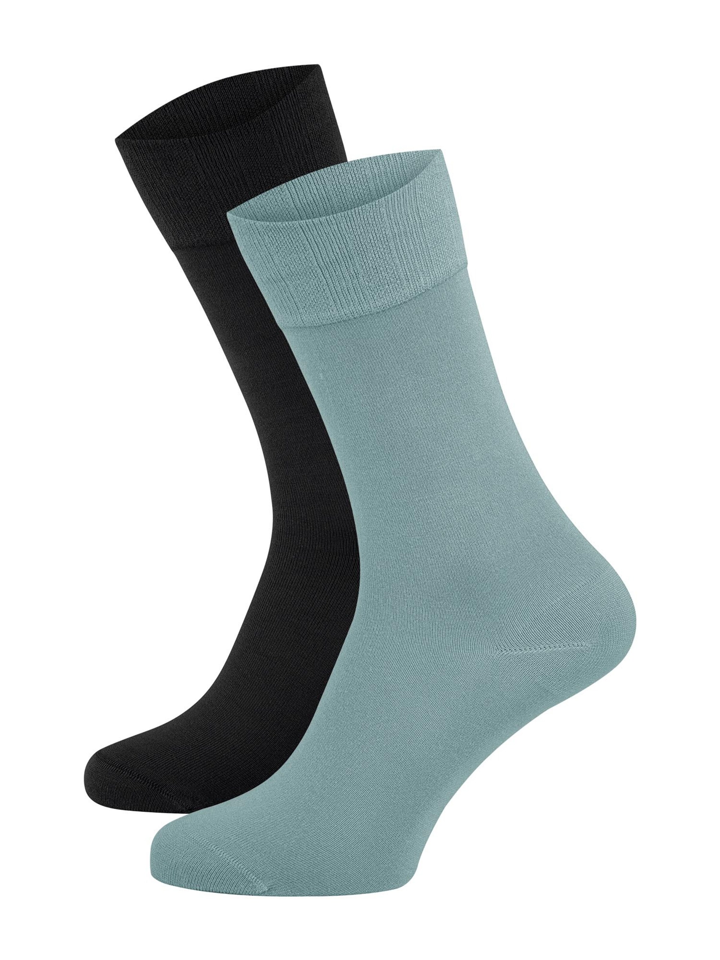 Nur Die - Calcetines ' Bambus Komfortbund ' en azul: frente