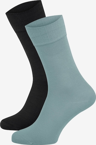 Nur Die - Calcetines ' Bambus Komfortbund ' en azul: frente