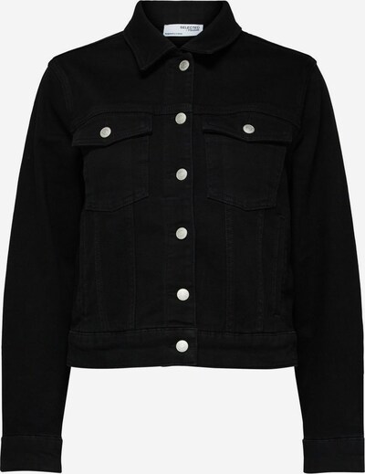 Selected Femme Curve Veste mi-saison en noir, Vue avec produit