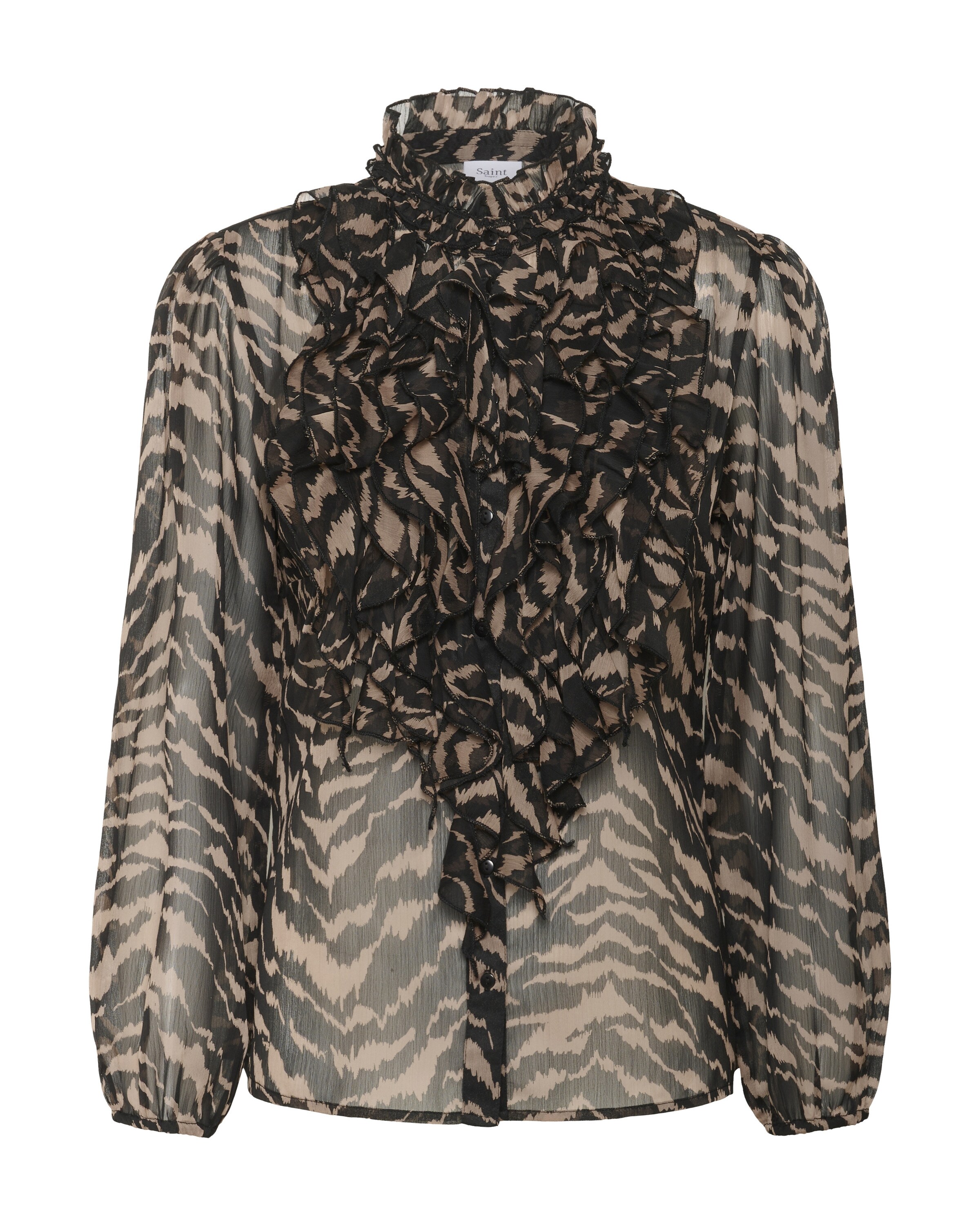 SAINT TROPEZ Bluse 'Lilja' i brun: forside