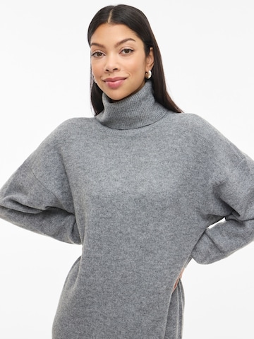 VILA Knit dress 'VIBREENA' in Grey