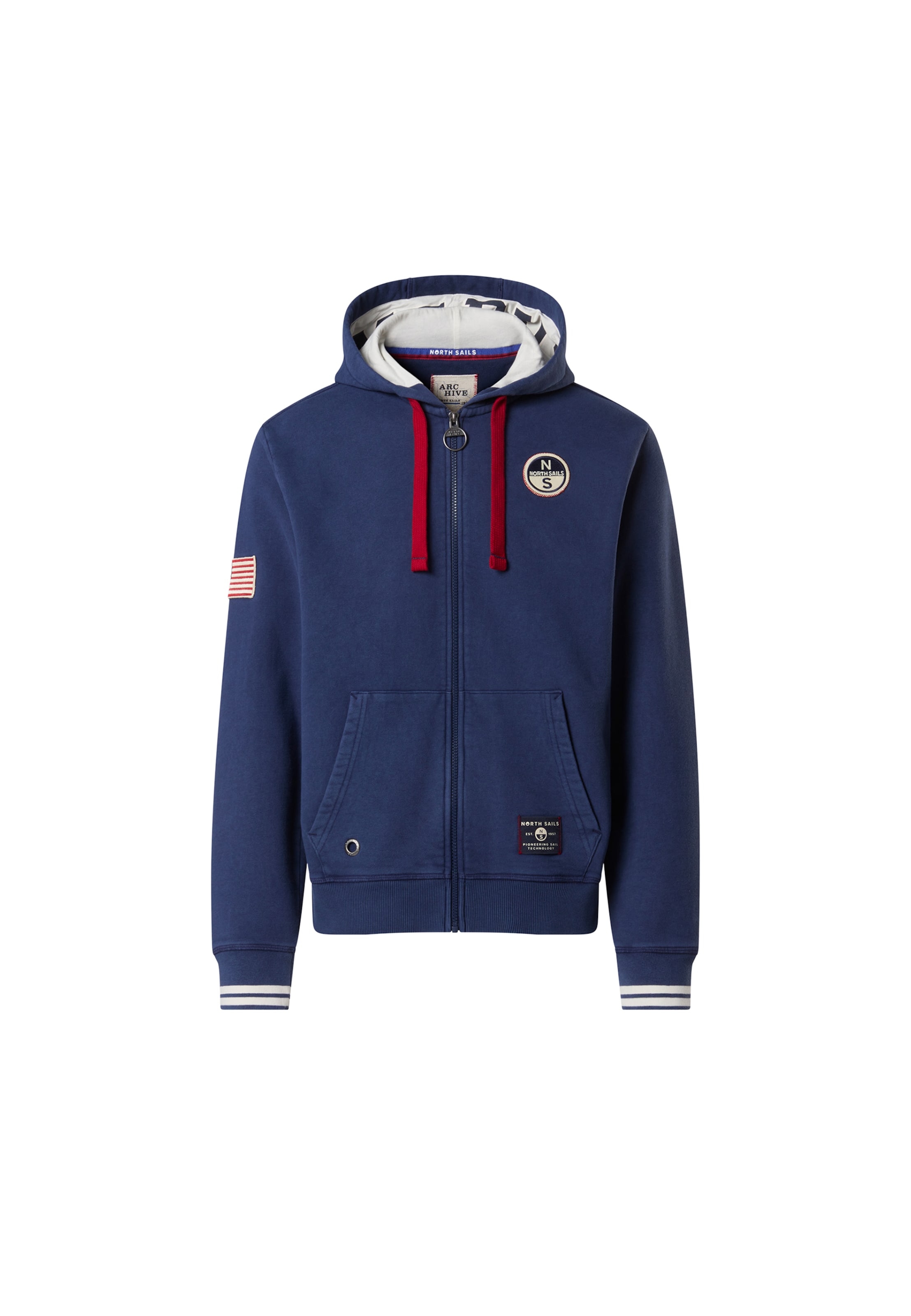 Veste de survêtement North Sails en bleu : devant