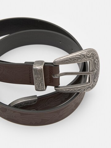 Ceinture 'STWD' Pull&Bear en marron