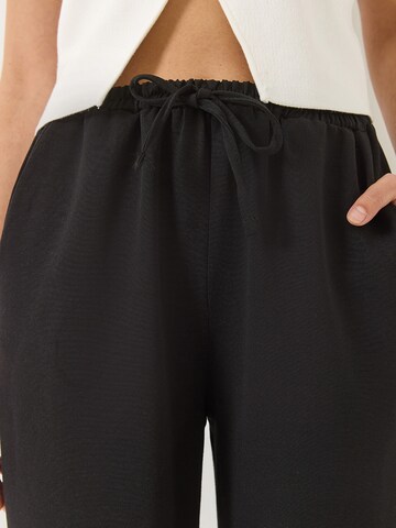 Bianco Lucci Wide Leg Hose in Schwarz