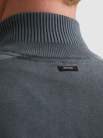 VANGUARD Knit cardigan 'Cardigan in cotton/modal with zipper closure' in Blue