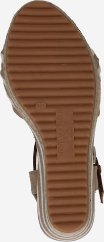 TOM TAILOR Strap sandal in Brown