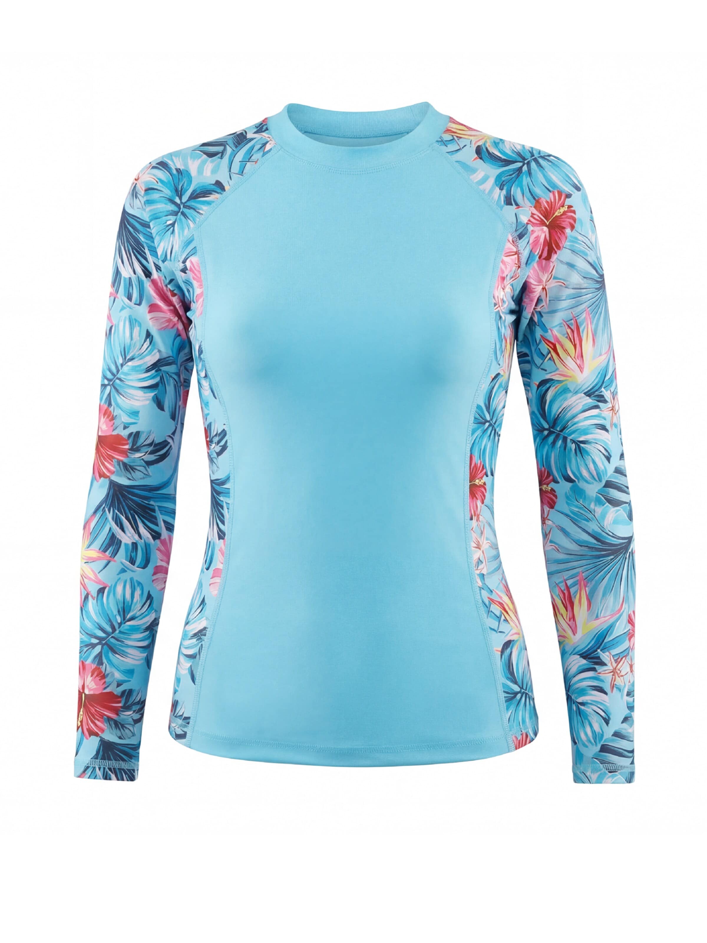 MEETWEE Functioneel shirt 'Printed & High Elasticity UPF50+ Top' in Blauw: voorkant