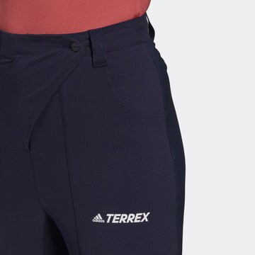 ADIDAS TERREX Slimfit Outdoorhose 'Zupahike' in Blau